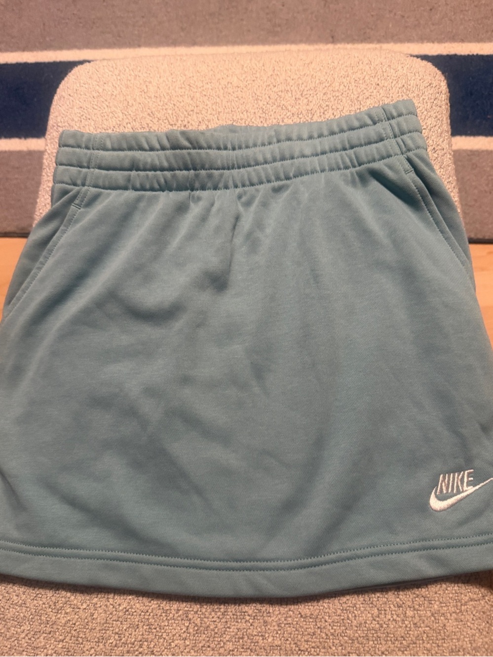 Nike Teal Blue Athletic Skort with Swoosh-NWT-Big Kids Large